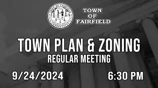 Town Plan and Zoning (Regular Meeting) - 9/24/2024