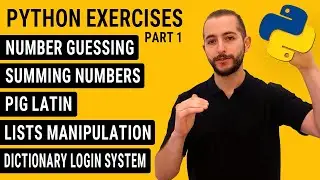Learn Python Programming With 5 Beginner Python Exercises | 2h FREE Python Tutorials