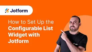 How to set up a configurable list widget with Jotform