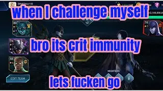 Is it possible batwomen the drowned beat raven with out robin king @ injustice 2 mobile