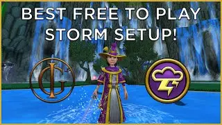 Wizard101: BEST FREE TO PLAY Max Level 170 Storm Setup!