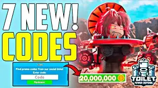 *NEW* WORKING CODES FOR TOILET TOWER DEFENSE IN 2024 - ROBLOX TTD CODES