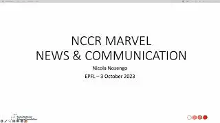 MARVEL Communication open mic session - Nicola Nosengo