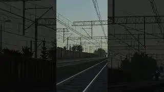 Dépassement d'un fret par un voyageur à Lazy LC #simrail #train #trainspotting