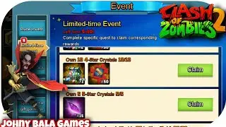 Own 5 5-Stars Crystals Clash Of Zombies 2 Limited Time Event
