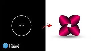 Professional  Flower Logo Design in Pixellab using Circle | Pixellab pro | Sk Graphics Studio