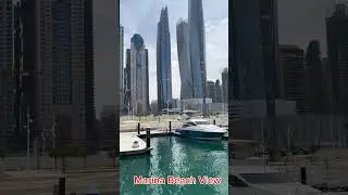 Marina Beach View | Palm Jumeirah Beach | Dubai | Boat Tour | #video #Beach #viral #foryou #shorts