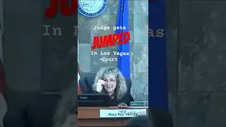 JUDGE gets JUMPED in Las Vegas Court by an angry INMATE - Brutal attack  #shorts