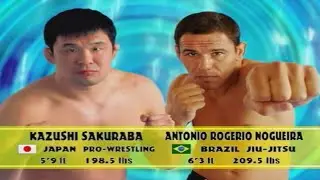 KAZUSHI SAKURABA VS ANTONIO ROGERIO NOGUEIRA 》 PRIDE 2003 SHOCKWAVE