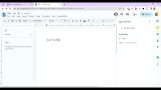 Use Variables Smart Chip in Docs (Google Docs)