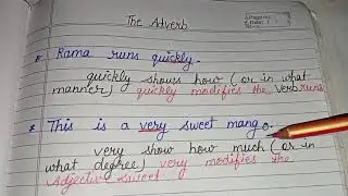 The Adverb: A Quick Introduction/parts of speech/English grammar