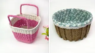 Ideas for the home // Baskets for storing household items // Plastic recycling
