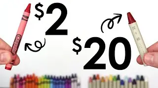 $20 VS $2 Crayons - JAPANESE VS CRAYOLA