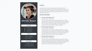 Create This Simple Resume Layout Using Bootstrap