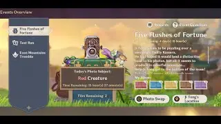 How to get Photo Subject Red Creature 3rd day in Genshin Impact