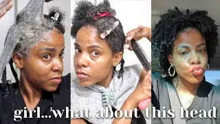 my natural hair needed some tlc...treatment day