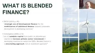 Blended Finance Learning Group with Katja Sugg and Kamil Saiyed