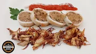 Calamaro ripieno con i carciofi