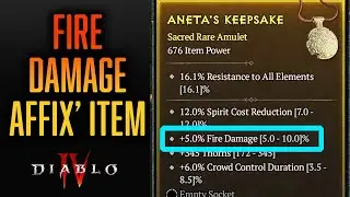 How to get ANETA'S KEEPSAKE Amulet Quest Item in Diablo 4 (Fire Damage Affix)