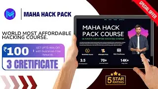 Most affordable hacking course with 3 certificate 🤩