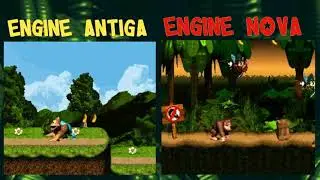 Kiddy Kong's Show Time Engine comparison - Before and after. Video by Roberto from DKCTV