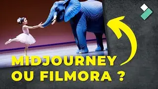 Nouvel outil d'AI sur Filmora 12.3! Tapez un texte et il vous créera une image.