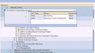 SAP Product Costing Configuration - Define Percentage Overhead  PART 1