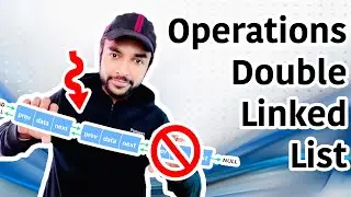 Insertion and Deletion in a Double Linked List | Visuals and Animations | Study Algorithms