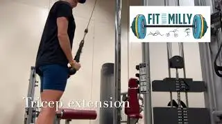 Tricep extension with concentric holds