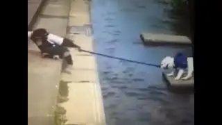 ОБЕЗЬЯНА ПЕРЕВОДИТ СОБАКУ ЧЕРЕЗ РЕКУ!!!!!!!! СЛАБОНЕРВНЫМ ТОЧНО НЕ СМОТРЕТЬ)))))))