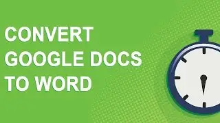 Convert Google Docs to Word