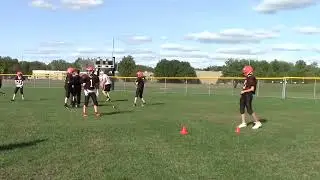 Football Drills :: Triple Option Practice