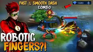 ROBOTIC FINGERS?! FAST COMBO & SMOOTH DASH | CYBER OPS GUSION MONTAGE | EPIC SKIN GIVEAWAY | MLBB