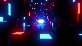 Abstact Neon Tunnel loop 4k ( abstact neon overlay 4k )