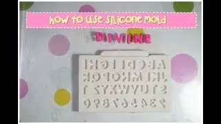 HOW TO USE LETTER SILICONE MOLDER I POLYMER CLAY
