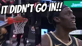 Pascal Siakam's game tying shot goes halfway down the rim and comes out | Raptors vs Jazz 3/19/21