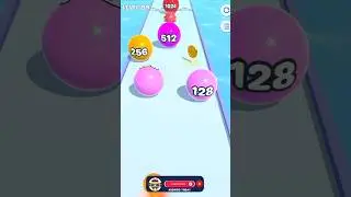 Ball Run 2048 game in MAX LEVEL Level ( Level - 89 ) #shorts #gaming #ballrun2048