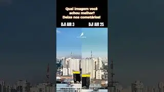 Comparação câmeras DJI Air 3 e DJI Air 2s #shorts #dji #drone #pilotodedrone