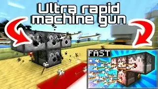 Minecraft:Ultra rapid firing gun - tutorial