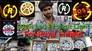 Led Project Headlight for Royal Enfield 5 latest model Light 👍