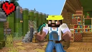 I started my new MEGA BUILD in Hardcore Minecraft