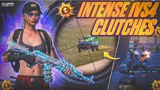 Playing Solo vs Squad in Conqueror lobby 🔥 Intense 1v4 clutches Youtubearru #bgmi