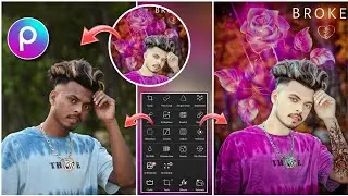 Creative New Photo Editing PicsArt | PicsArt Rose Photo Editing Tutorial | PicsArt Master Class