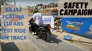 Bajaj Platina ABS Official Break Test 2023 #bajaj #platina #vahanyatri @vahanyatri