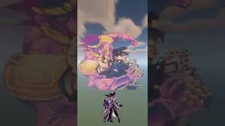 Jotaro HFTF Mural in Minecraft