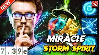 MIRACLE- STORM SPIRIT GODLIKE GAMEPLAY! [Dota 2 7.39e]