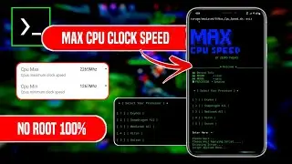 Max Cpu Clock Speed | Boost Cpu Performance Upto 80% | No Root