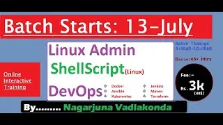 Demo SessionLinux+Shell+DevOpsTools || by Nagarjuna Vadlakonda || +91 8099809099
