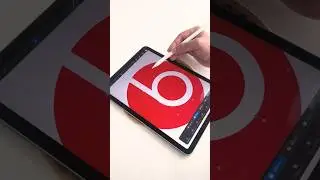Drawing the Beats logo using only two shapes #artwork #drawing