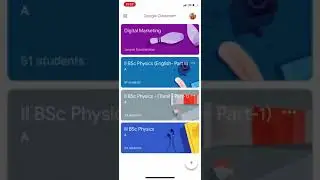 Assignment submission in google classroom using Forms - mobile version